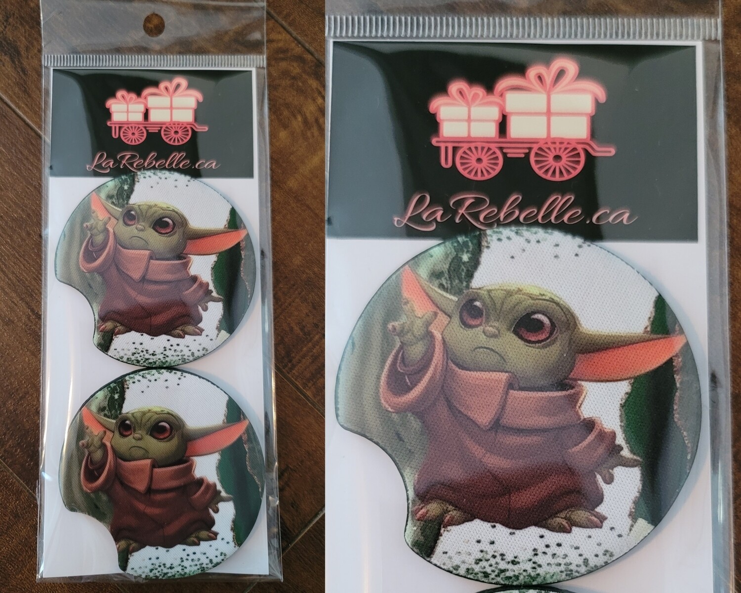2 SOUS VERRES POUR VOITURE POUR LES BOISSONS