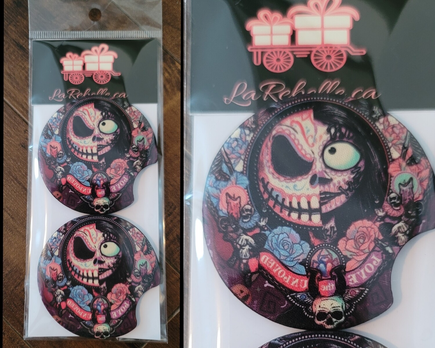 2 SOUS VERRES POUR VOITURE POUR LES BOISSONS