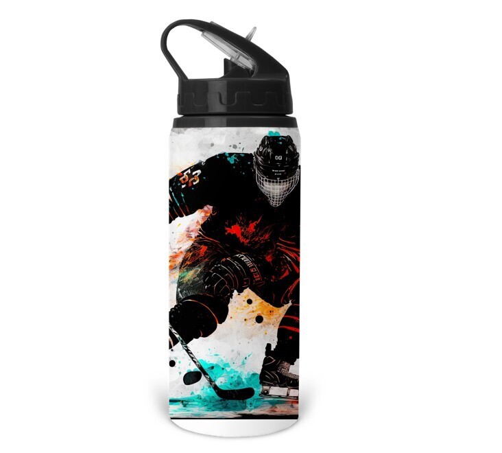 BOUTEILLES SPORT 20oz ISOTHERME ANTI-FUITE AVEC PAILLE INTÉGRÉ (hockey)