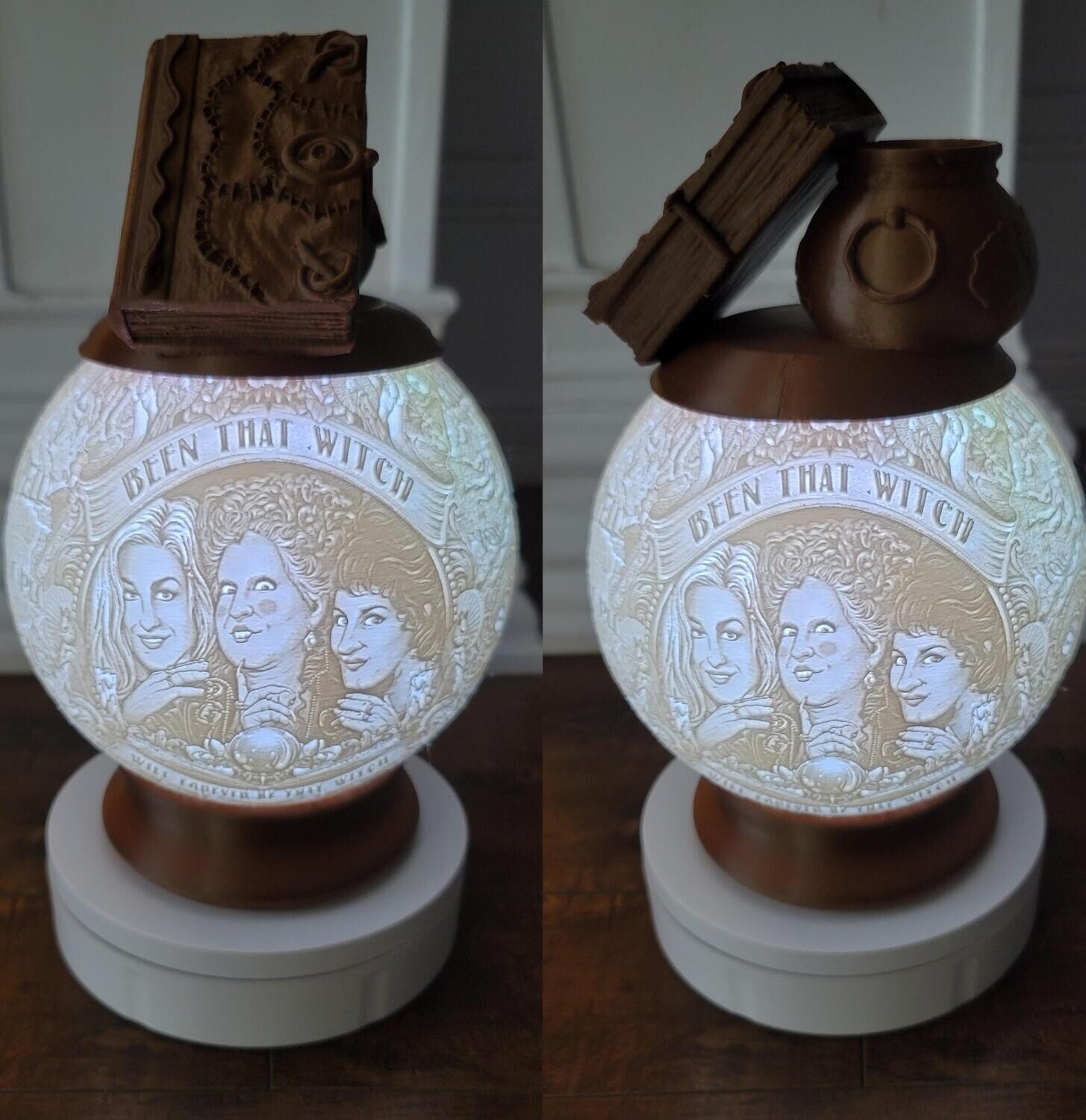BOULE LUMINEUSE 15cm de diamètre HOCUS POCUS