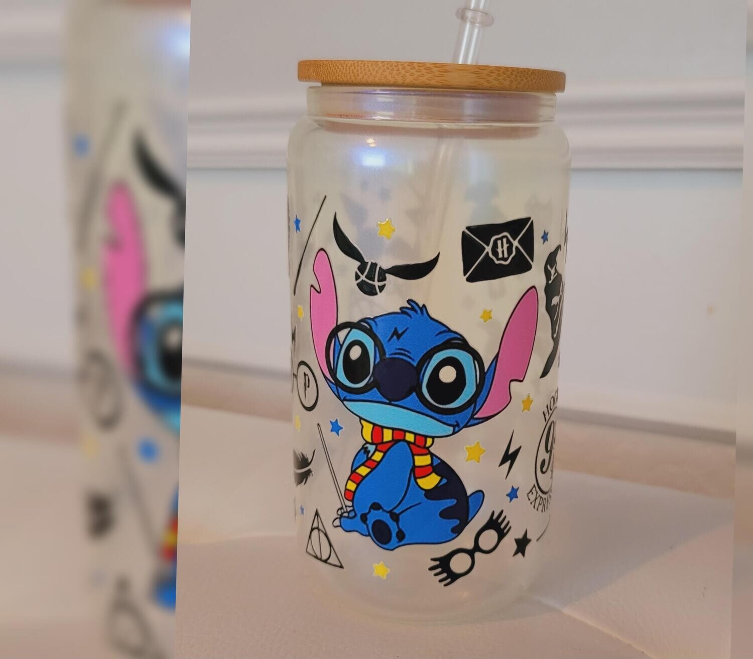 VERRE 16oz AVEC RECOUVREMENT EN DTF