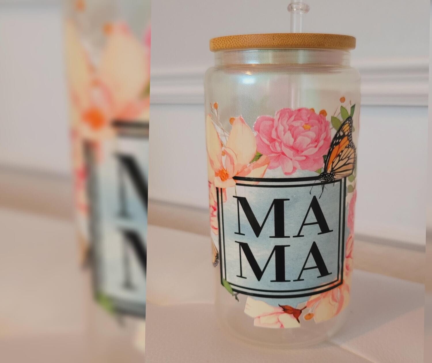 VERRE 16oz AVEC RECOUVREMENT EN DTF