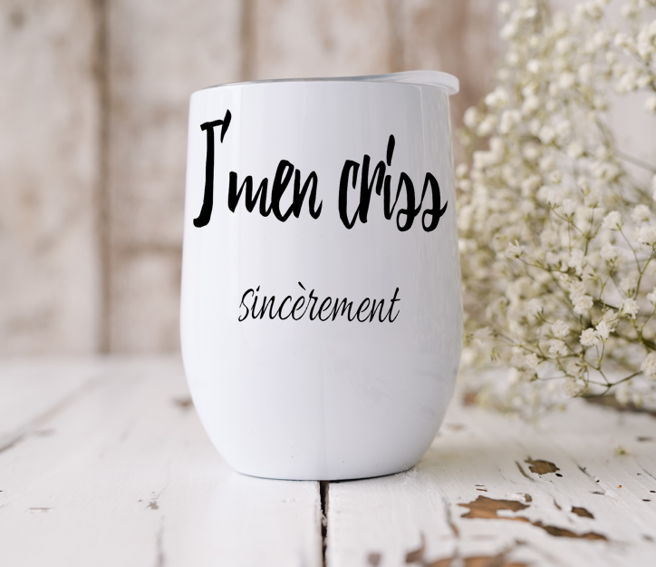 VERRE À VIN ISOTHERME 12oz