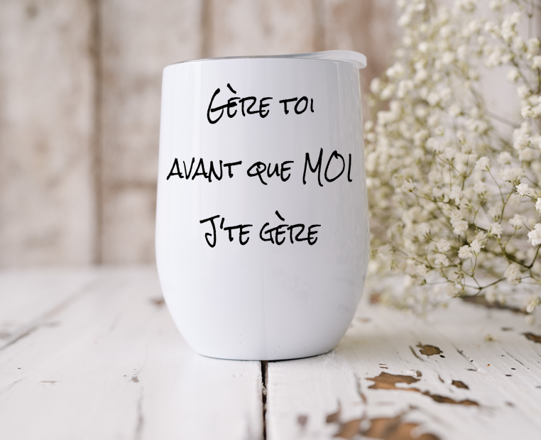 VERRE À VIN ISOTHERME 12oz