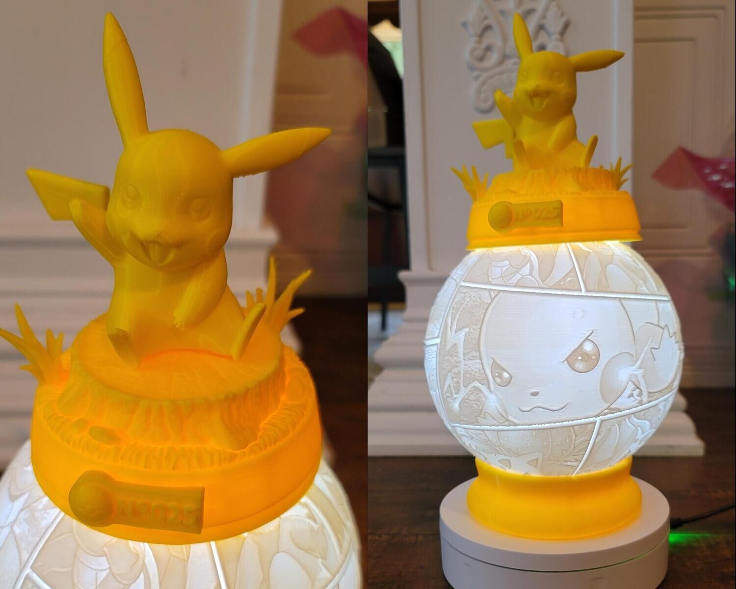 BOULE LUMINEUSE 15cm de diamètre POKEMON LA COLLECTION