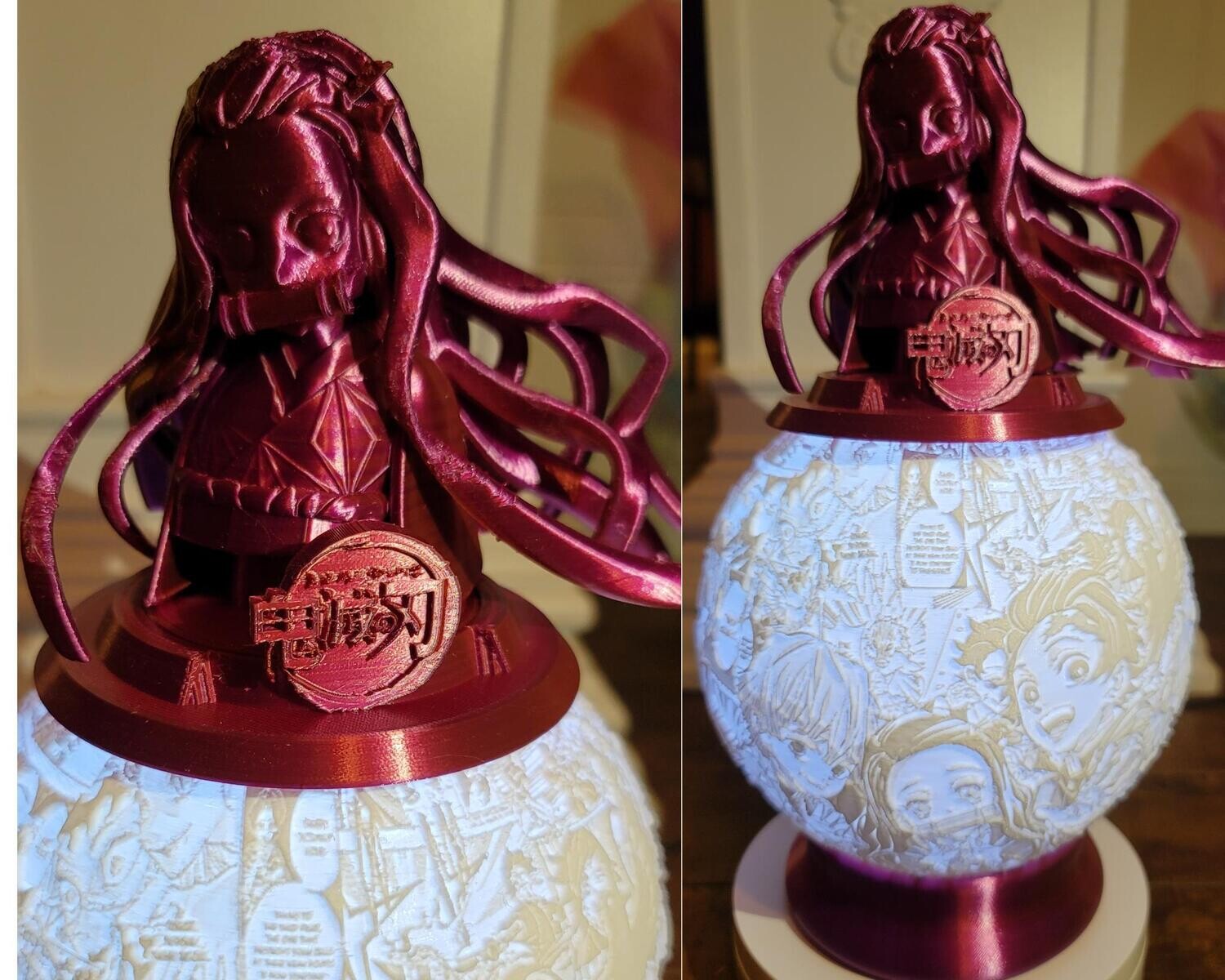 BOULE LUMINEUSE 15cm de diamètre DAMON SLAYER PERSONNAGES