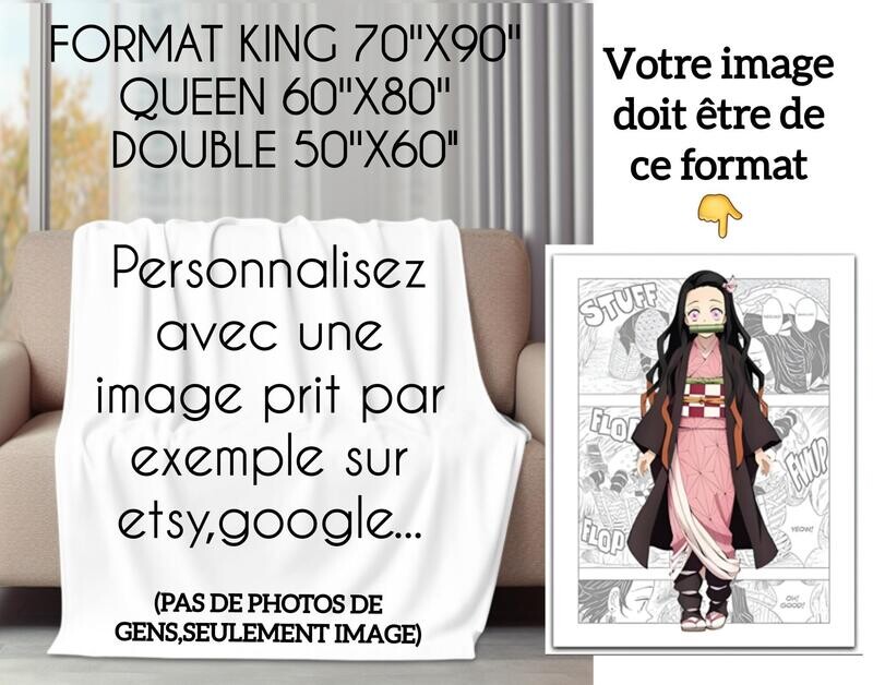 PERSONNALISEZ VOTRE DOUDOU / 2 À 3 SEMAINES DE CONFECTIONS ( FORMAT: double ou queen)