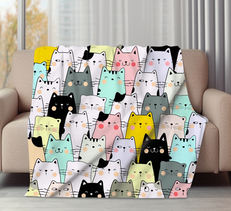 DOUDOU EN FLANELLE DOUCE (PRÉCOMMANDE 2-3 SEMAINES DE CONFECTIONS)