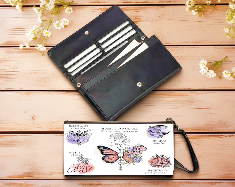 PORTEFEUILLE POUR FEMME EN SIMILI CUIR