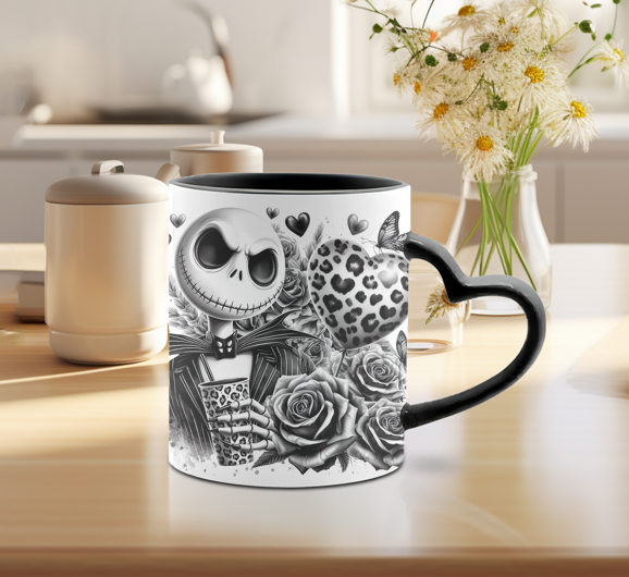 TASSE 12 oz poignée coeur (choix de couleurs)