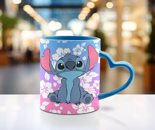 TASSE 12 oz poignée coeur (choix de couleurs)