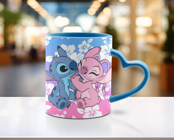 TASSE 12 oz poignée coeur (choix de couleurs)