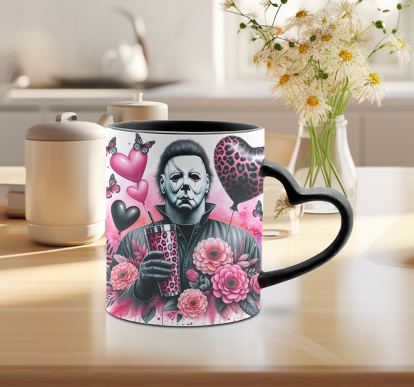 TASSE 12 oz poignée coeur (choix de couleurs)