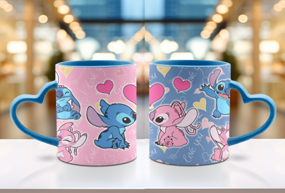 TASSE 12 oz poignée coeur (choix de couleurs)