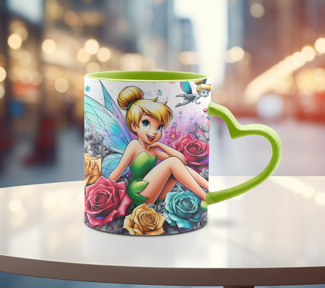 TASSE 12 oz poignée coeur (choix de couleurs)