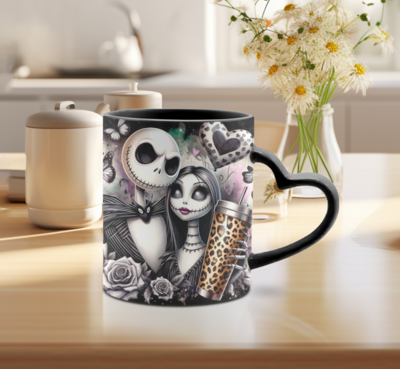 NOS TASSES À CAFÉ EN POIGNÉE COEUR 12oz (choix de couleurs)