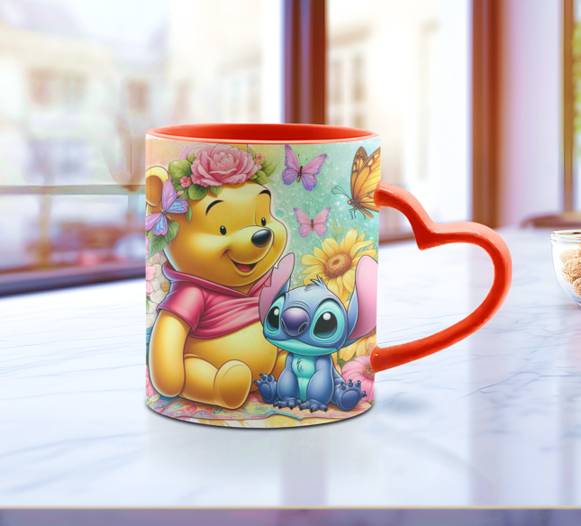TASSE 12 oz poignée coeur (choix de couleurs)