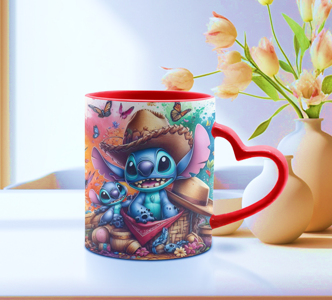 TASSE 12 oz poignée coeur (choix de couleurs)
