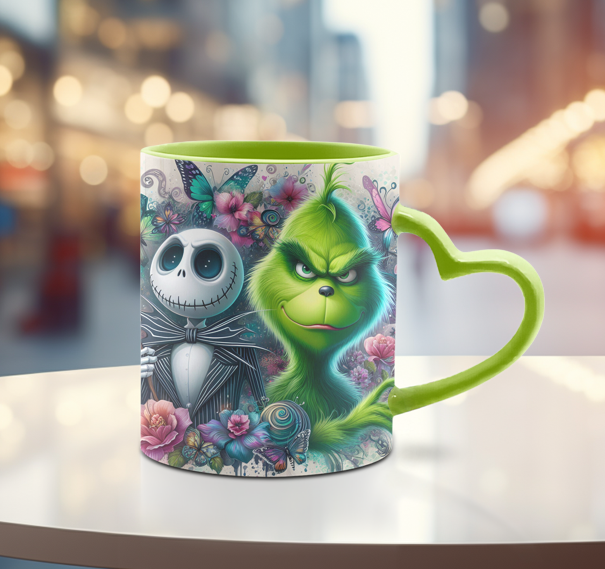 TASSE 12 oz poignée coeur (choix de couleurs)