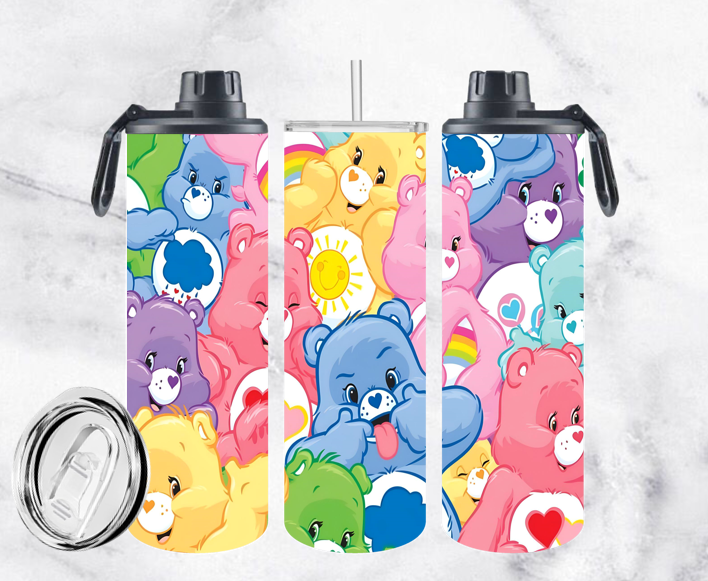 BOUTEILLE ISOTHERME 20oz AVEC 2 COUVERCLES
