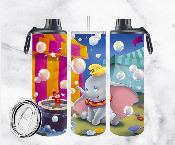 BOUTEILLE ISOTHERME 20oz AVEC 2 COUVERCLES