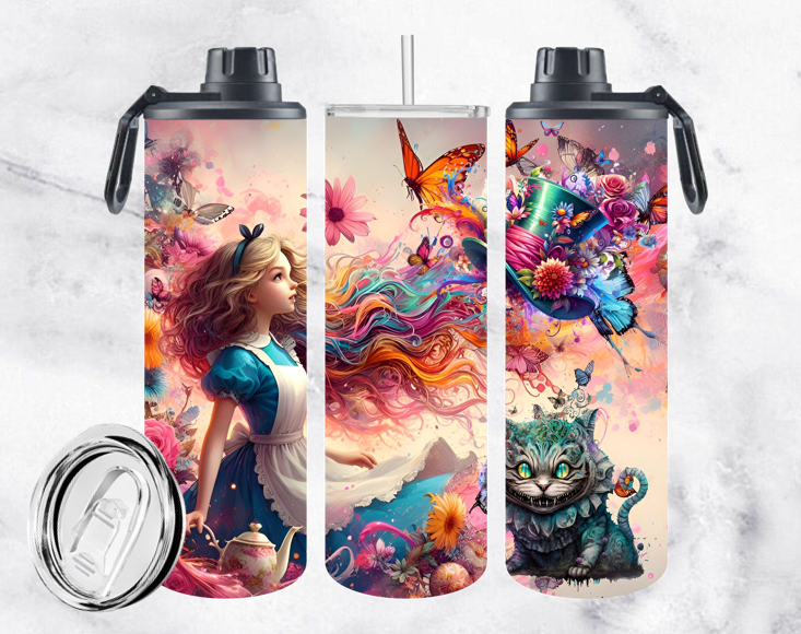 BOUTEILLE ISOTHERME 20oz AVEC 2 COUVERCLES