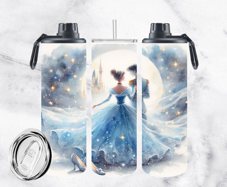 BOUTEILLE ISOTHERME 20oz AVEC 2 COUVERCLES