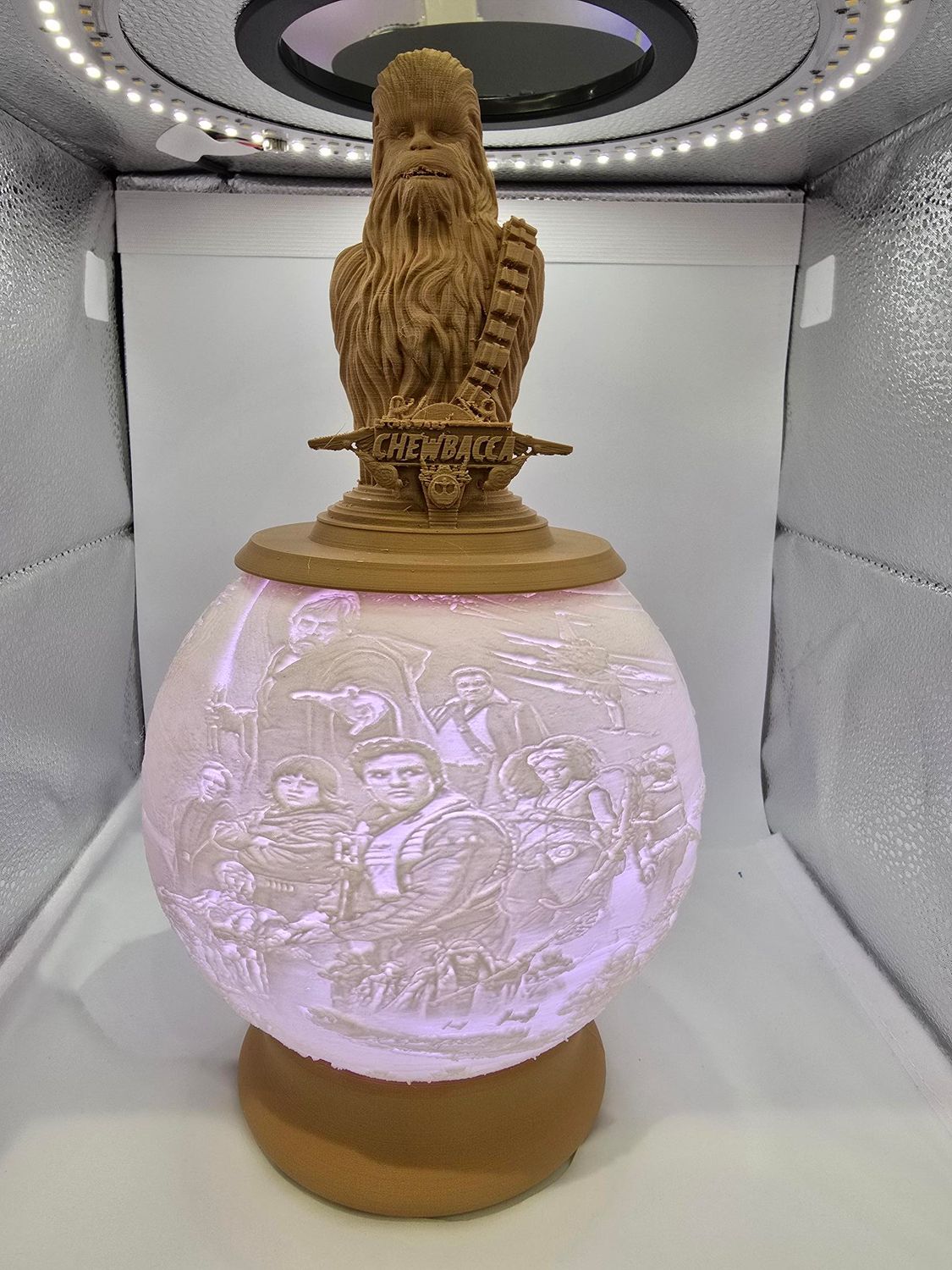 BOULE LUMINEUSE 15cm de diamètre CHEWBACCA