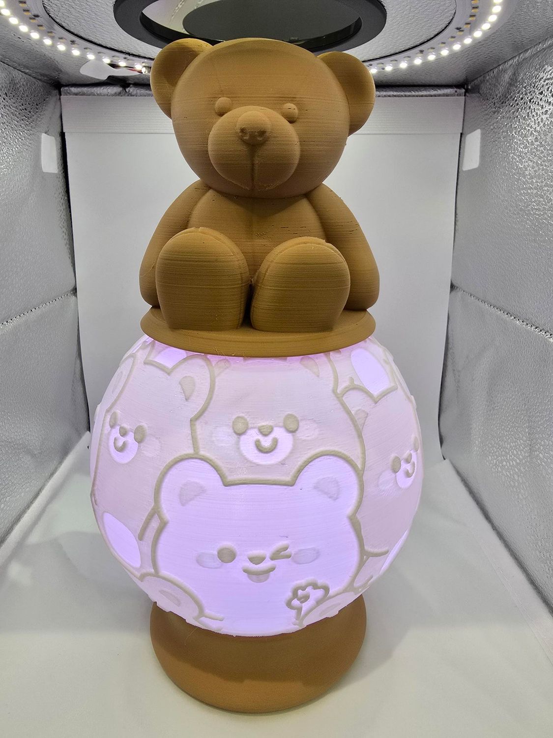 BOULE LUMINEUSE 15cm de diamètre OURSON