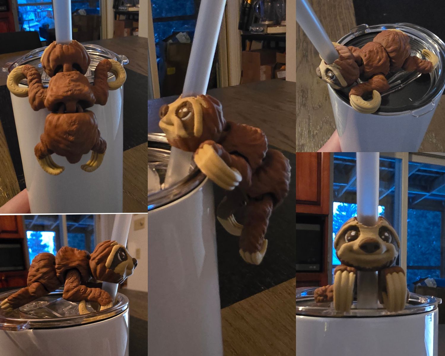 Décoration de paille paresseux