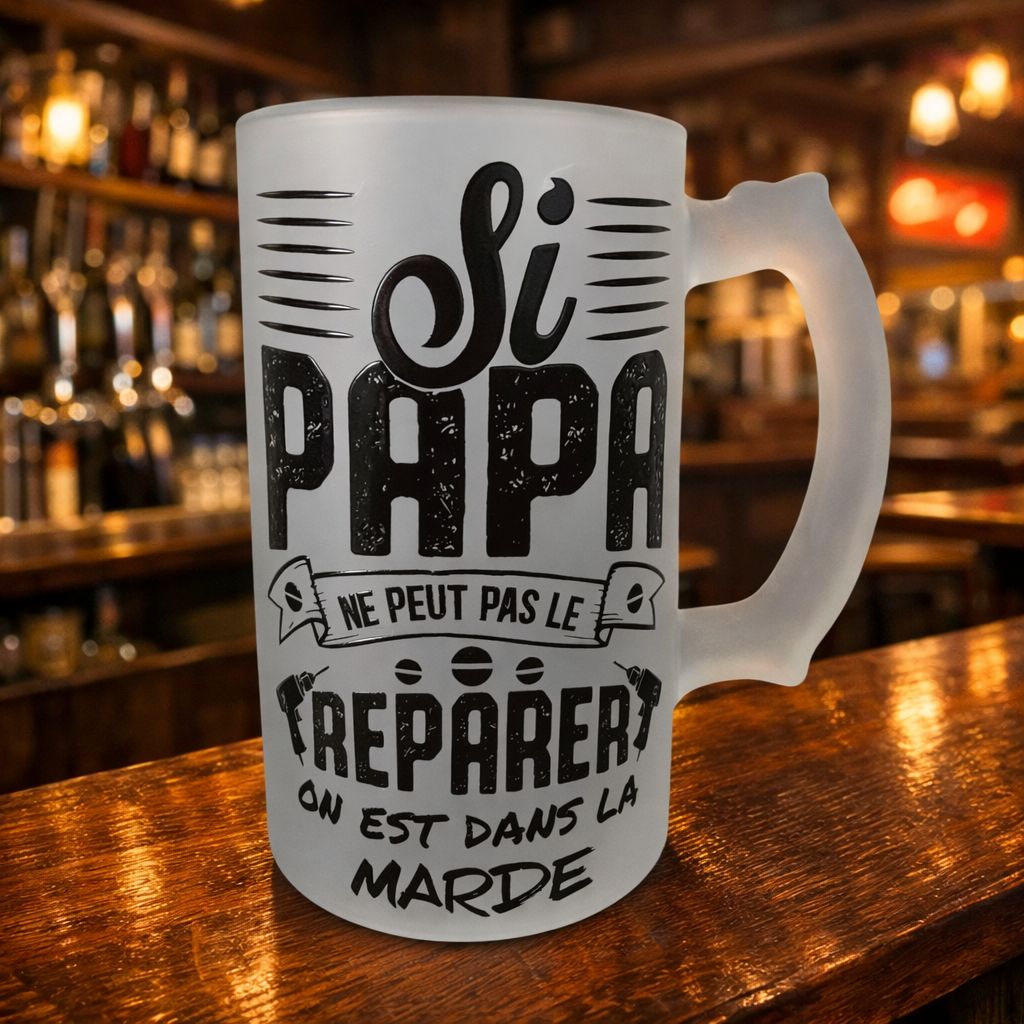 BUCK À BIERE GIVRÉ (NE PAS METTRE AU LAVE VAISELLE)