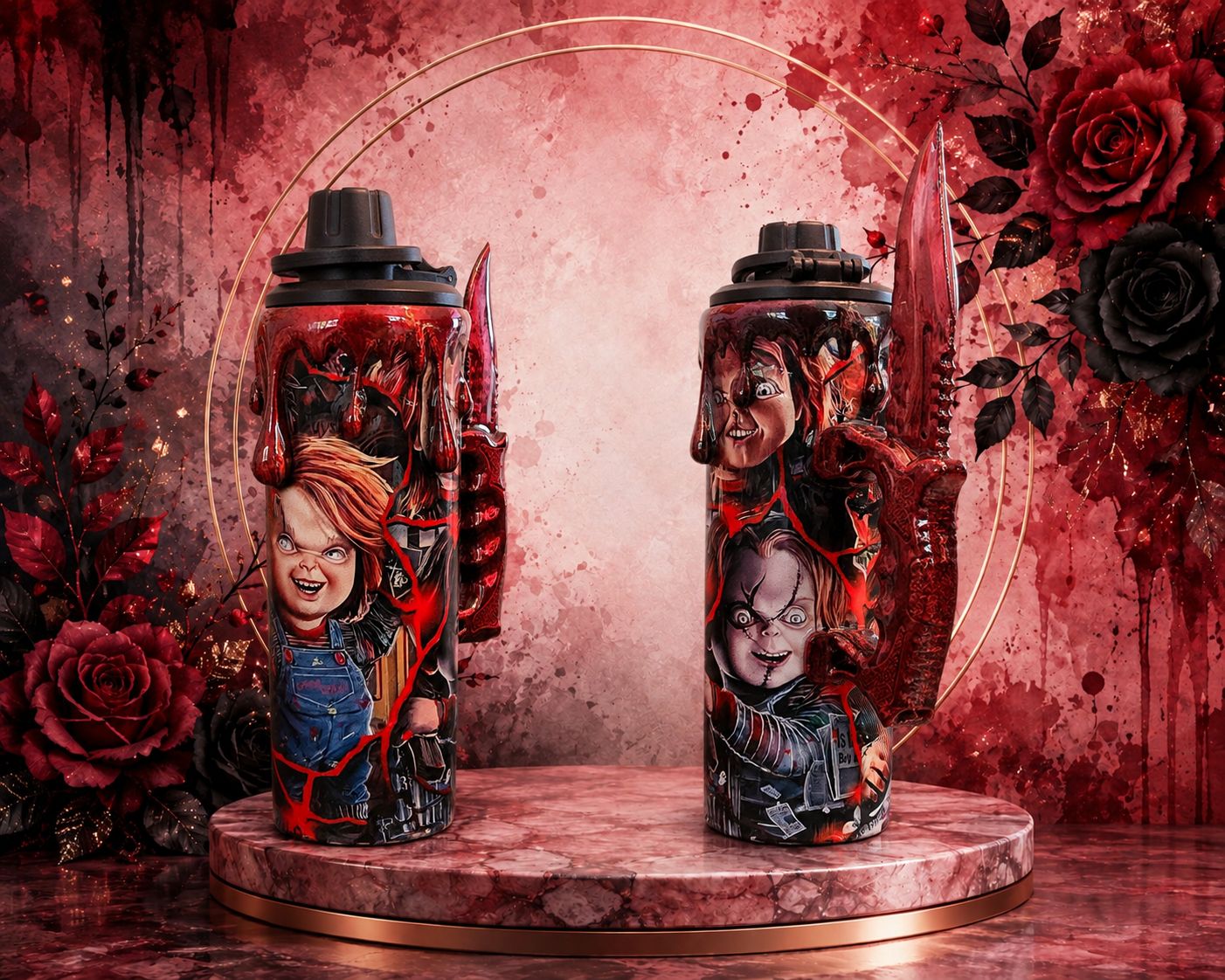 BOUTEILLE ARTISTIQUE CHUCKY