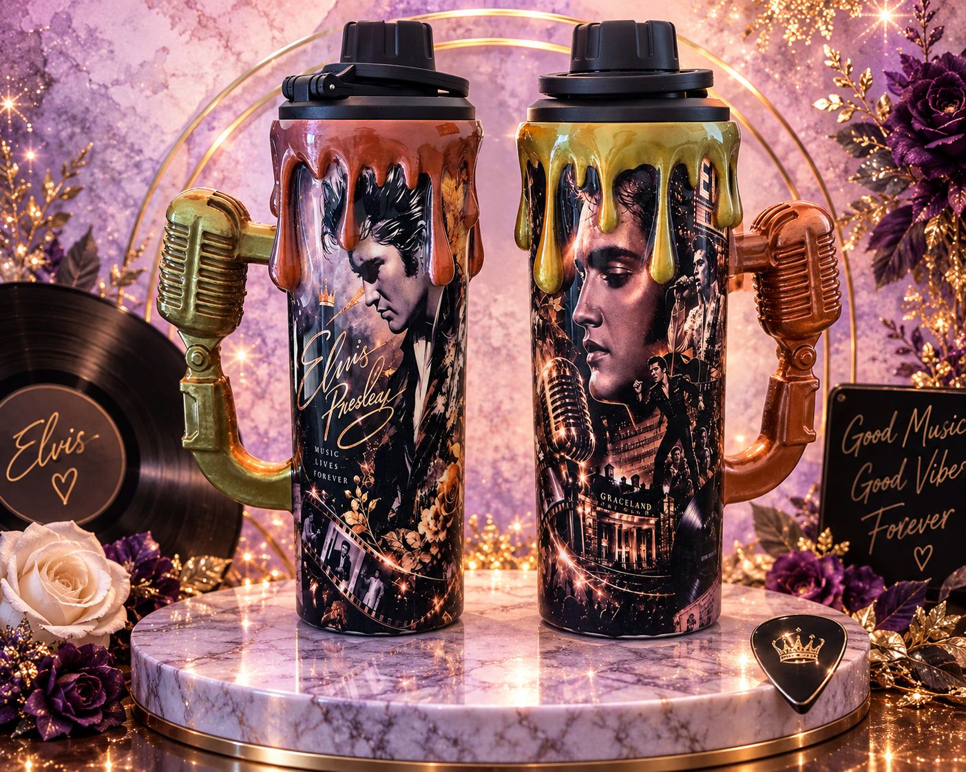BOUTEILLE ARTISTIQUE ELVIS