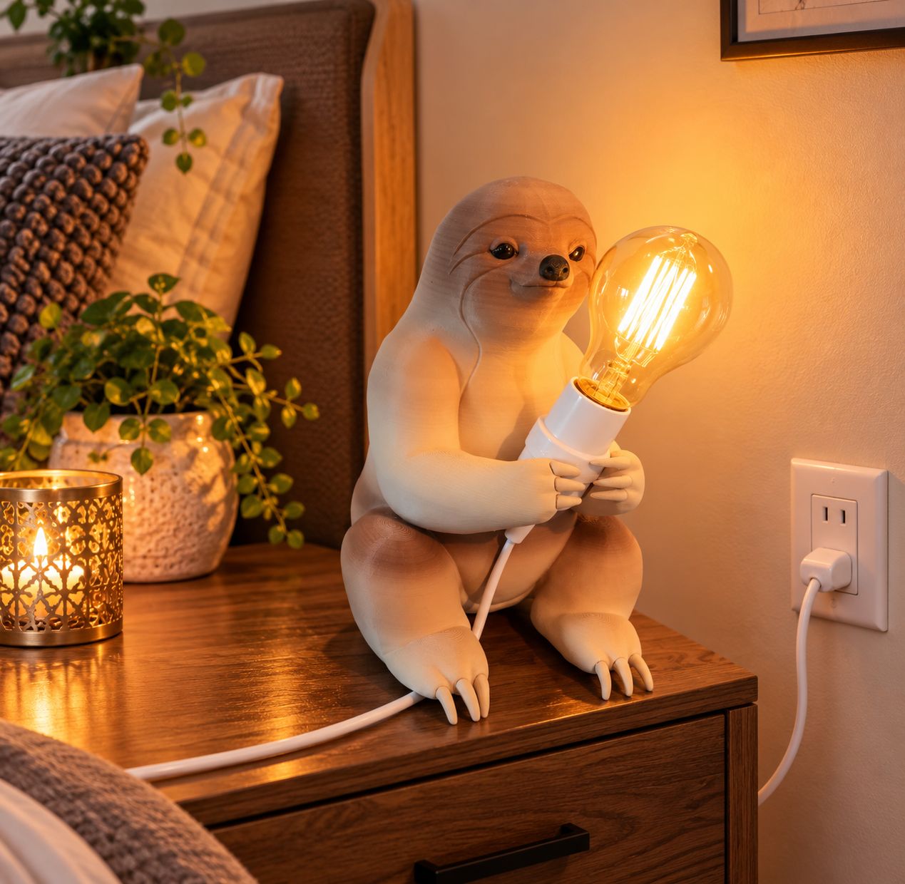 Lampe paresseux 25cm de haut