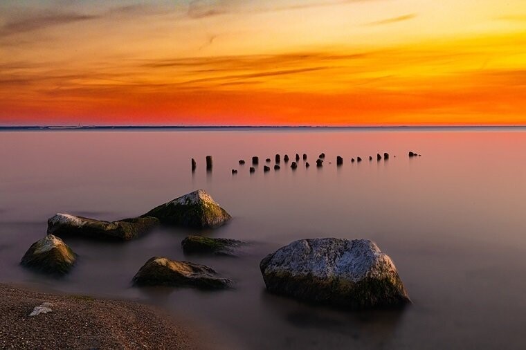 Buhnen im Abendlicht | Limitierte Fotoprodukte Buhnen im Abendlicht | Limitierte Fotoprodukte