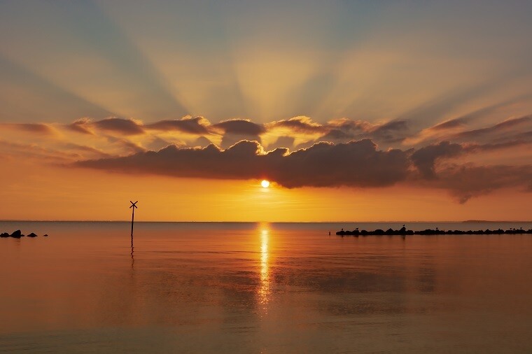 Sonnenuntergang am Weststrand Sonnenuntergang am Weststrand