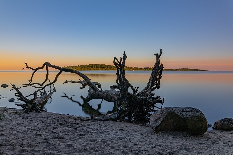 Sonnenuntergang Insel Vilm