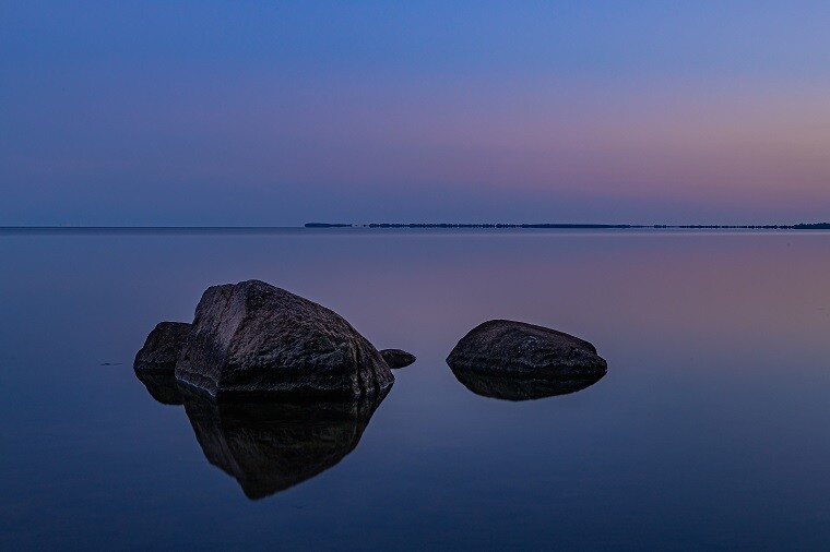 Windstiller Abend am Bodden