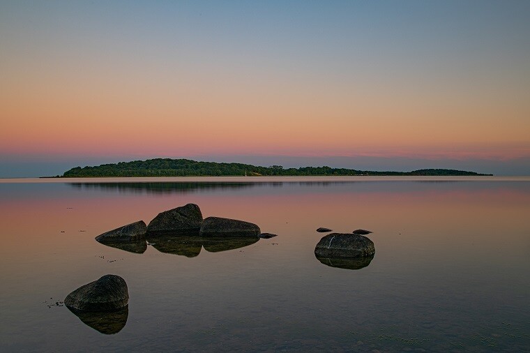 Insel Vilm im Abendlicht