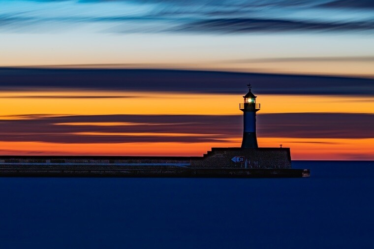 Morgens halb sieben in Sassnitz Morgens halb sieben in Sassnitz