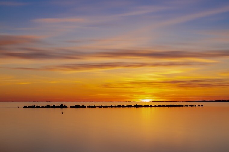Abendlicher Blick nach Greifswald Abendlicher Blick nach Greifswald