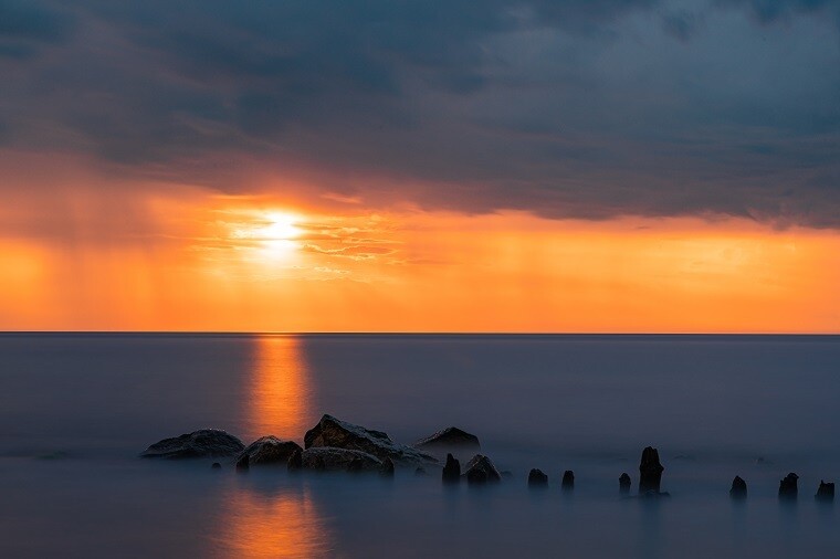 Abends an der Ostsee