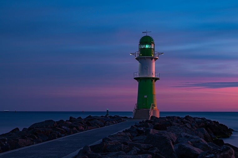 Leuchtturm im Sonnenaufgang Leuchtturm im Sonnenaufgang