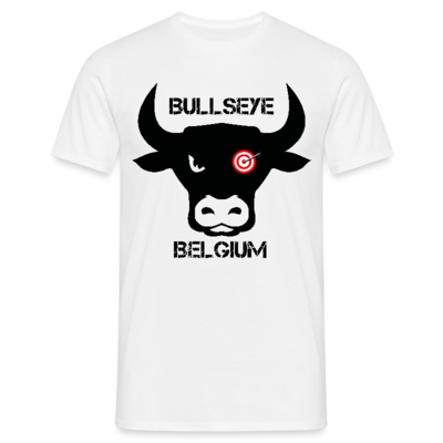 BULLSEYE BELGIUM T-Shirt - WIT met groot logo