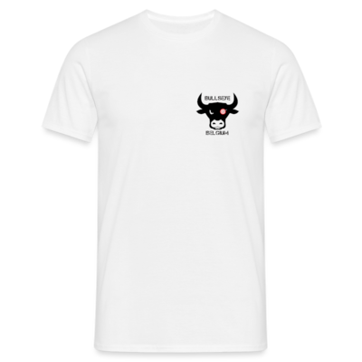 BULLSEYE BELGIUM T-Shirt - WIT met klein logo