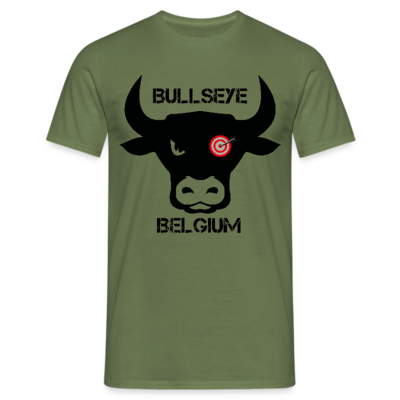 BULLSEYE BELGIUM T-Shirt - Olijf met groot logo