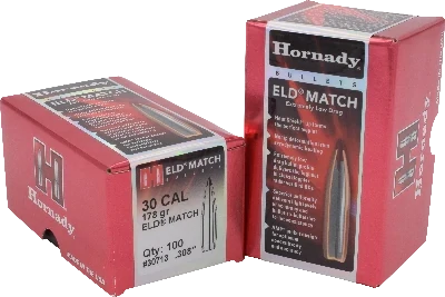Hornady 30 Cal .308 178 gr ELD® Match