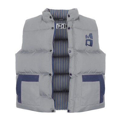 Super PUFFER vest (Grey/Navy)