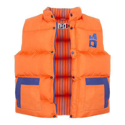 Super PUFFER vest (Orange/Royal)