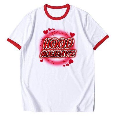 Valentines Day HH Ringer Tee (White/Red)